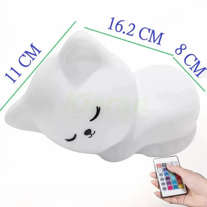 Soft Silicone Cat LED Night Lights