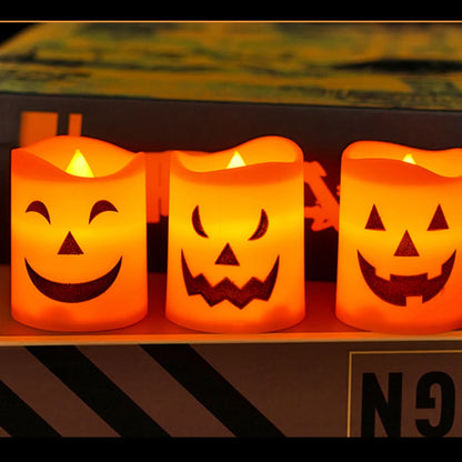 Halloween Pumpkin Lantern Candle Light