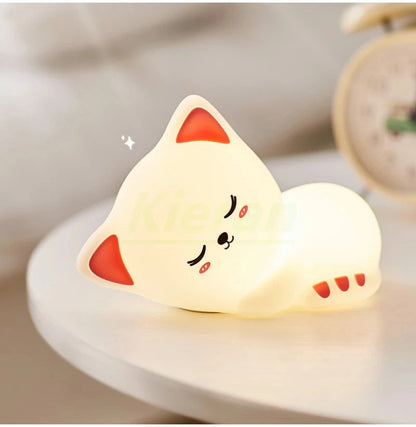 Soft Silicone Cat LED Night Lights