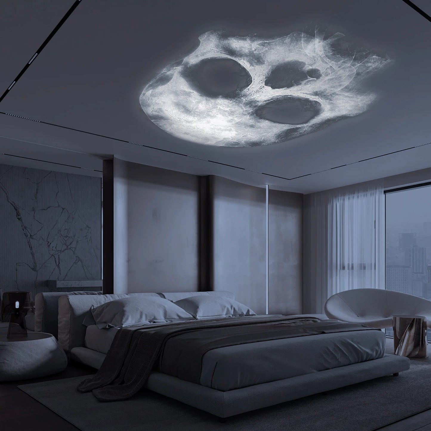 USB Skull Projection Lamp