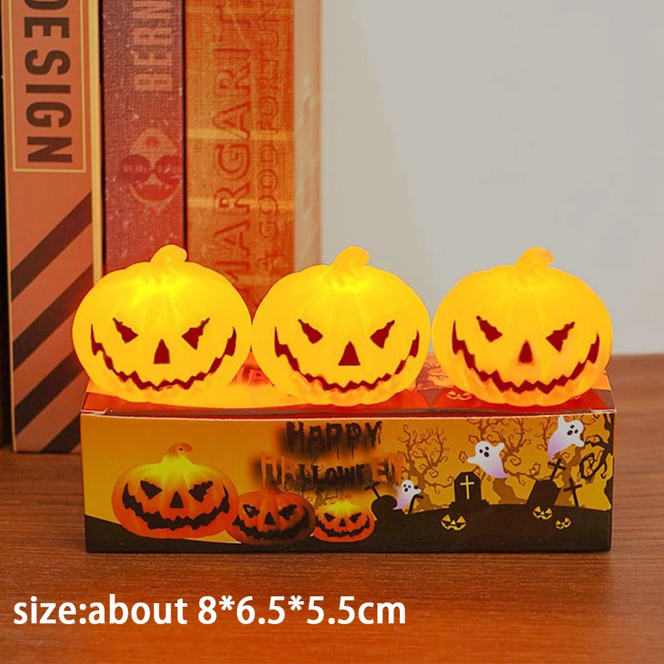 Halloween Pumpkin Lantern Candle Light