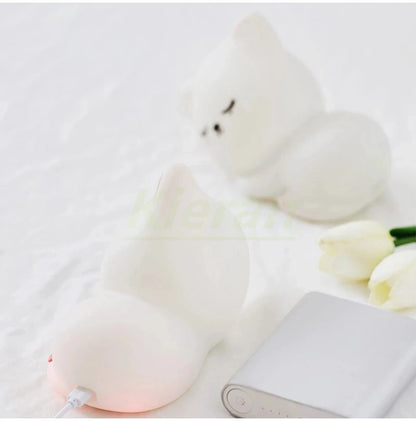 Soft Silicone Cat LED Night Lights