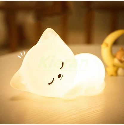 Soft Silicone Cat LED Night Lights