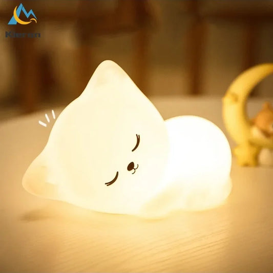 Soft Silicone Cat LED Night Lights