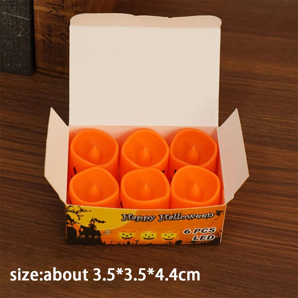 Halloween Pumpkin Lantern Candle Light