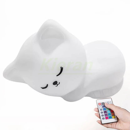 Soft Silicone Cat LED Night Lights